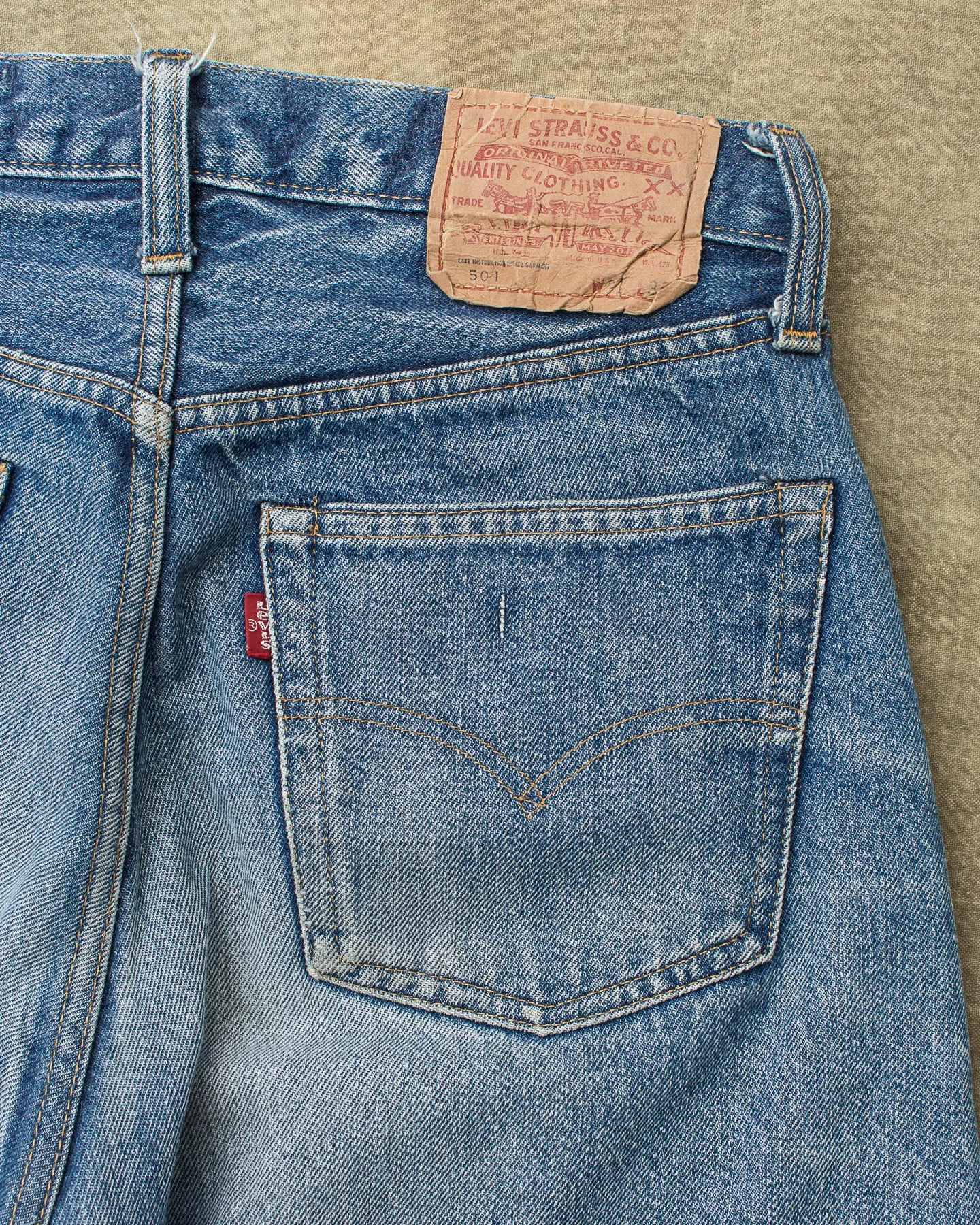 Vintage Early 1980's Levi's 501 Red Line Selvedge Jeans W 31