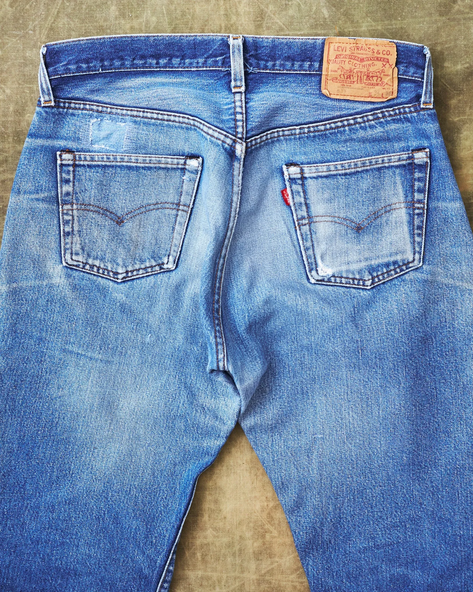 Vintage Original Late 1970's / Early 1980's Levi's 501 Red Line Selvedge Jeans W 34