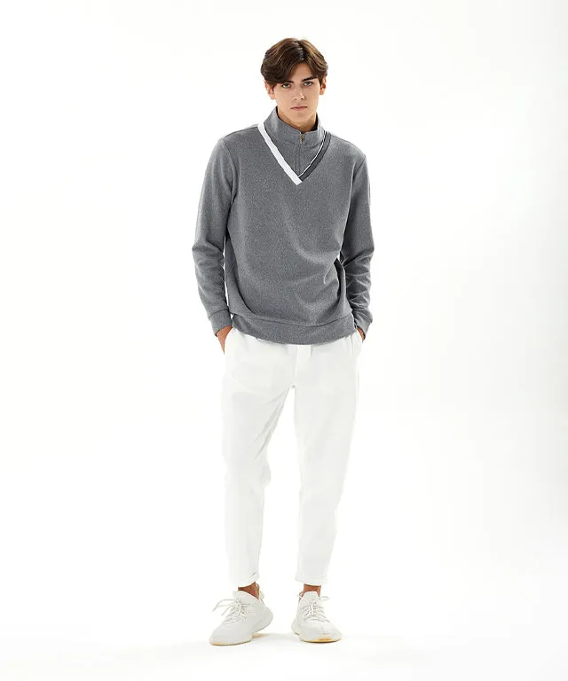 [Warehouse Sale] Haley Men Roll Up Jogger Pants - White
