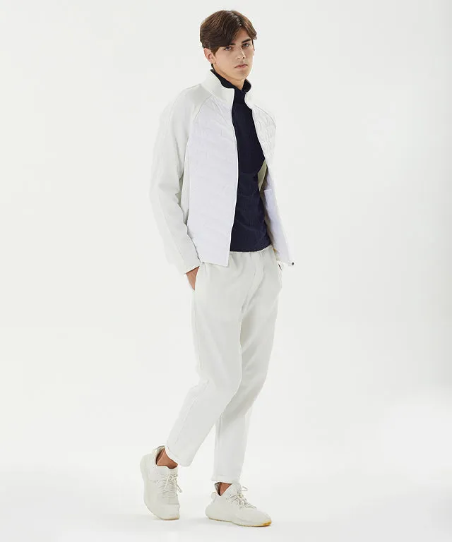 [Warehouse Sale] Haley Men Roll Up Jogger Pants - White