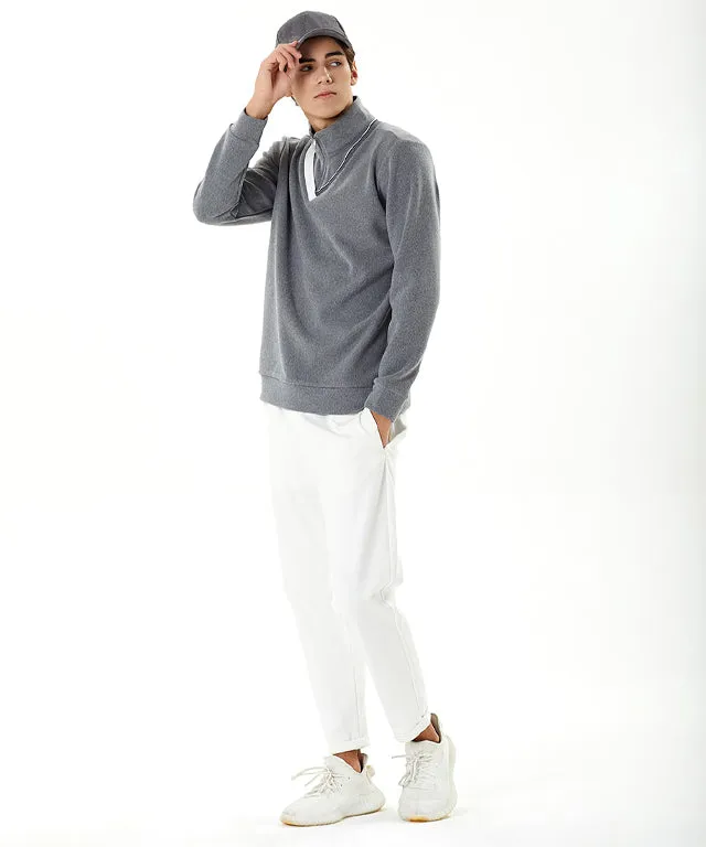 [Warehouse Sale] Haley Men Roll Up Jogger Pants - White