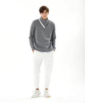 [Warehouse Sale] Haley Men Roll Up Jogger Pants - White