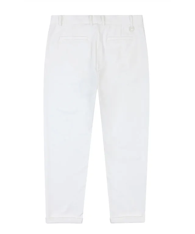[Warehouse Sale] Haley Men Roll Up Jogger Pants - White