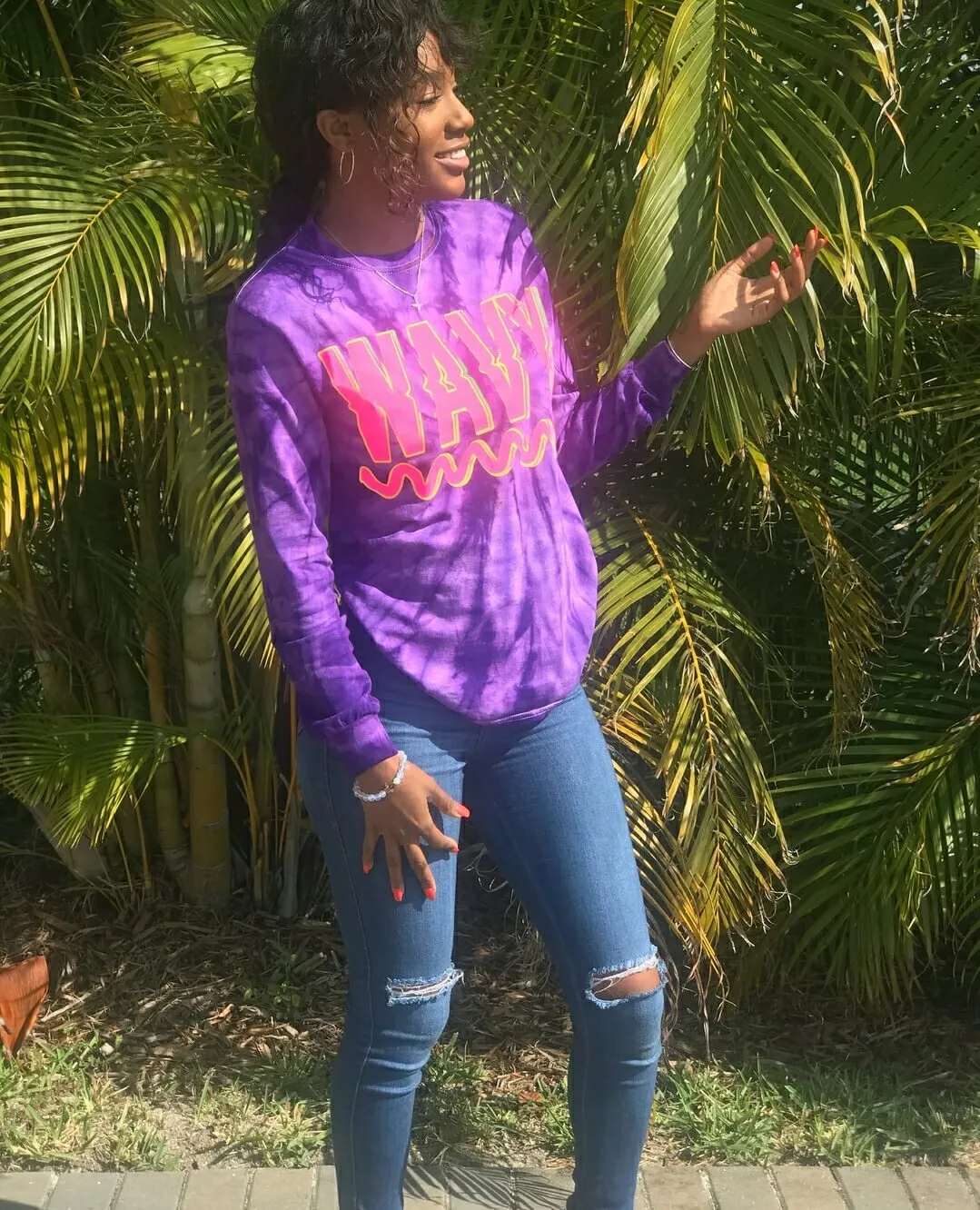 Wavy | PurpleMill Long Sleeve Tee
