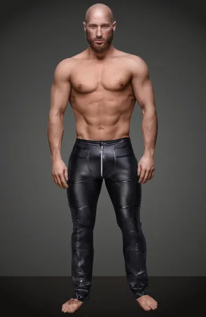 Wet look pants with zip - ZAPP