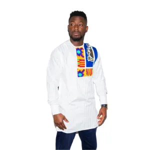 White Long Sleeve Jacob Shirt