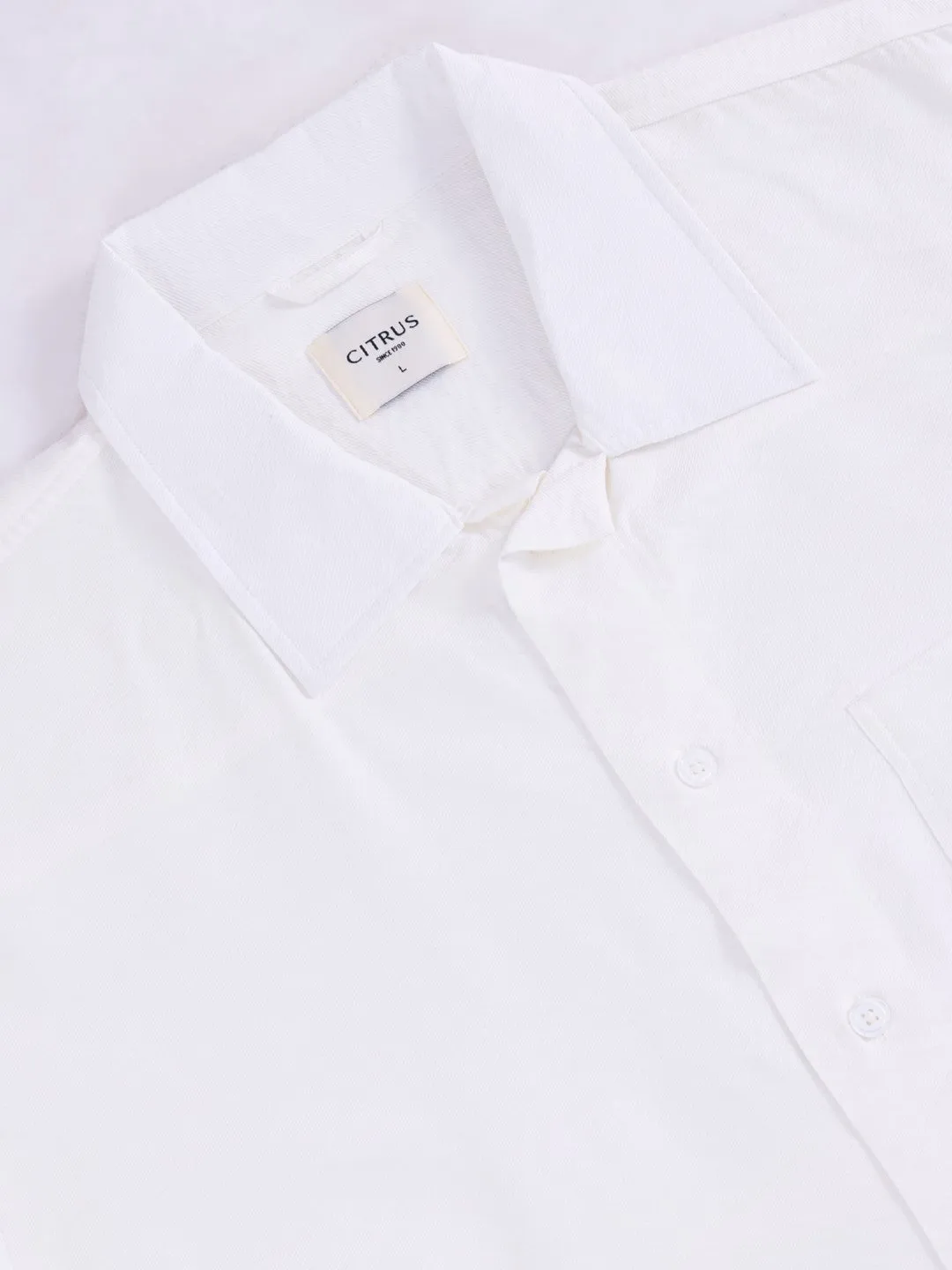 White Plain Summer Overshirt