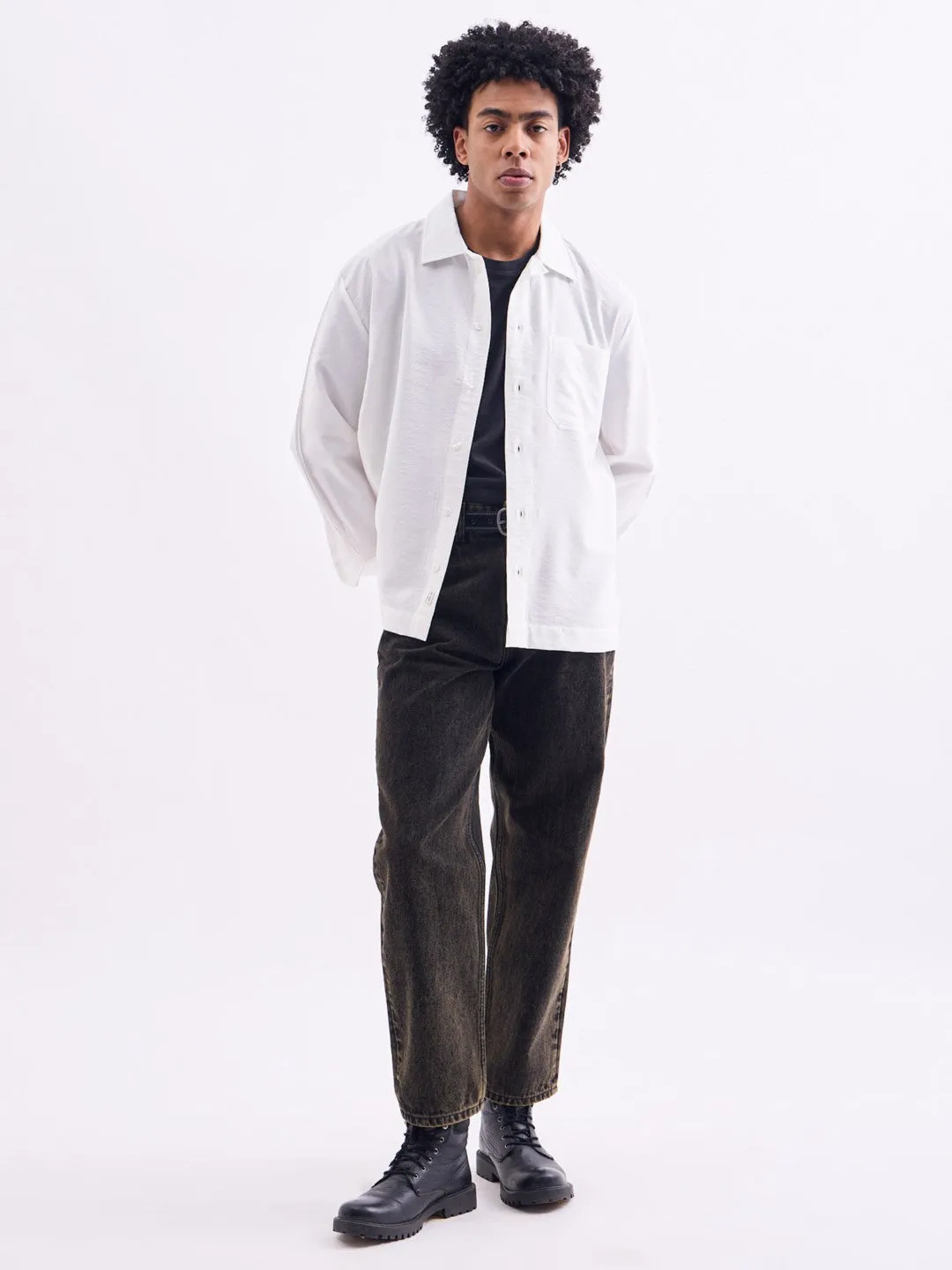 White Plain Summer Overshirt