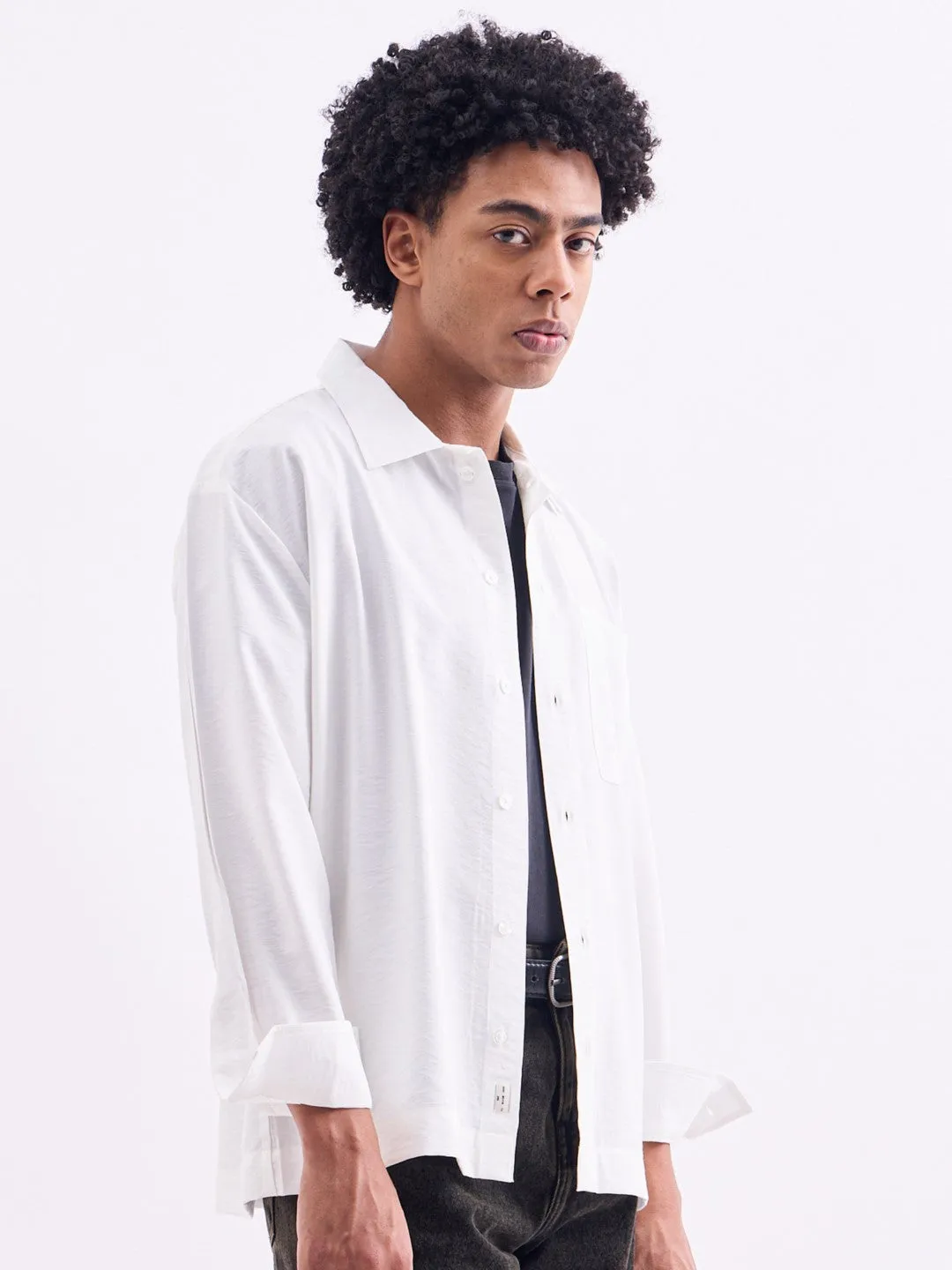 White Plain Summer Overshirt