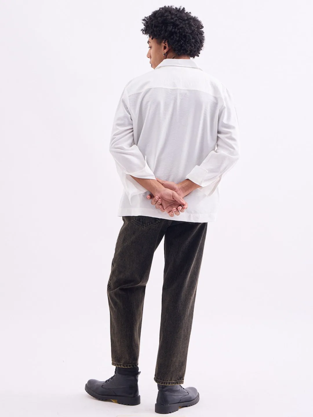 White Plain Summer Overshirt