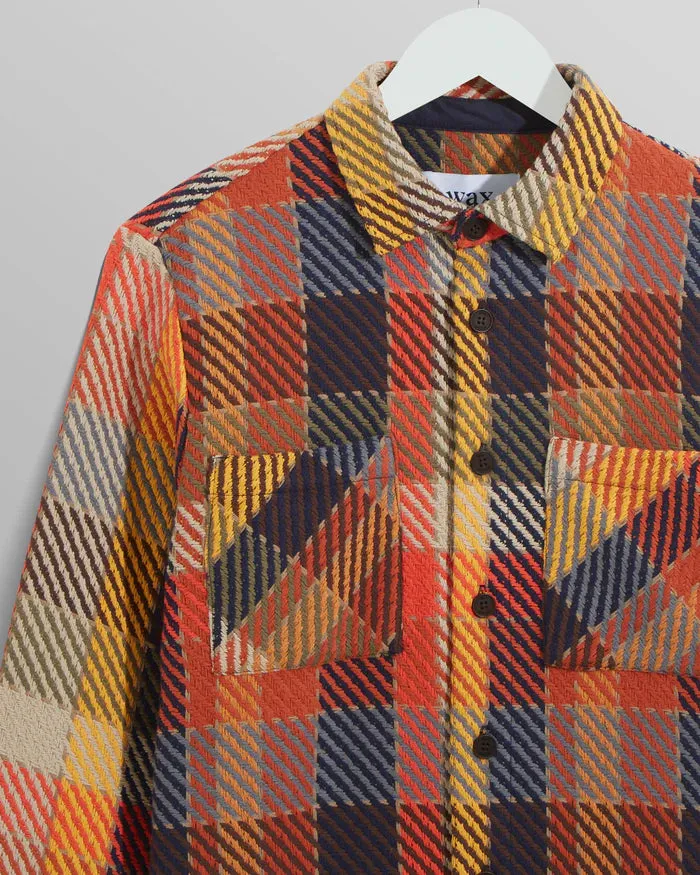Whiting Overshirt Pike Check | Orange/Multi