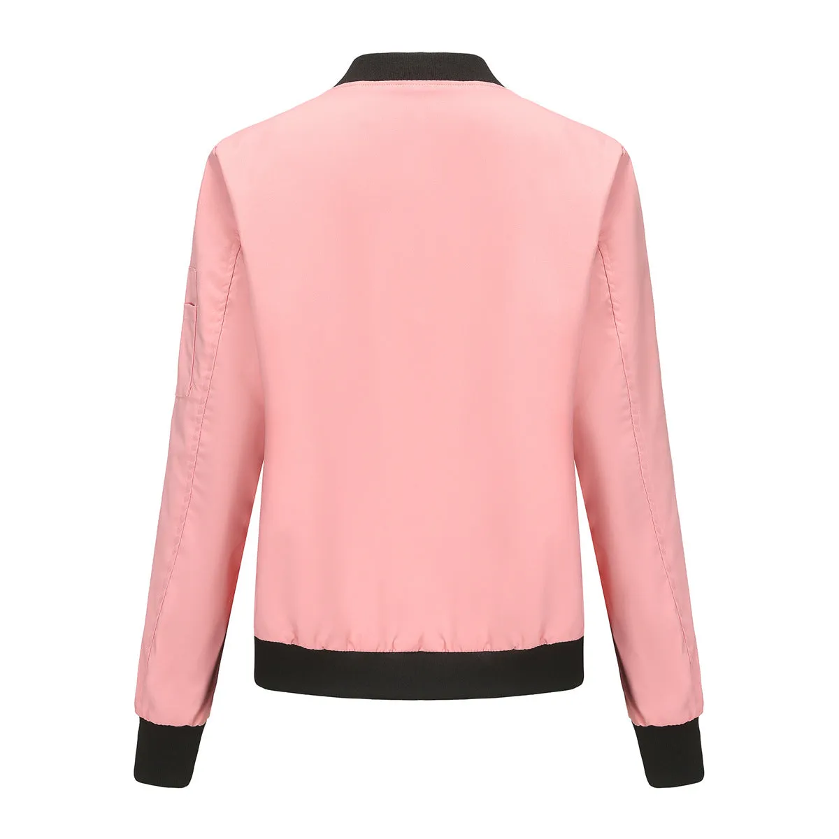 Women Casual Long Sleeve Thin Flight Jacket
