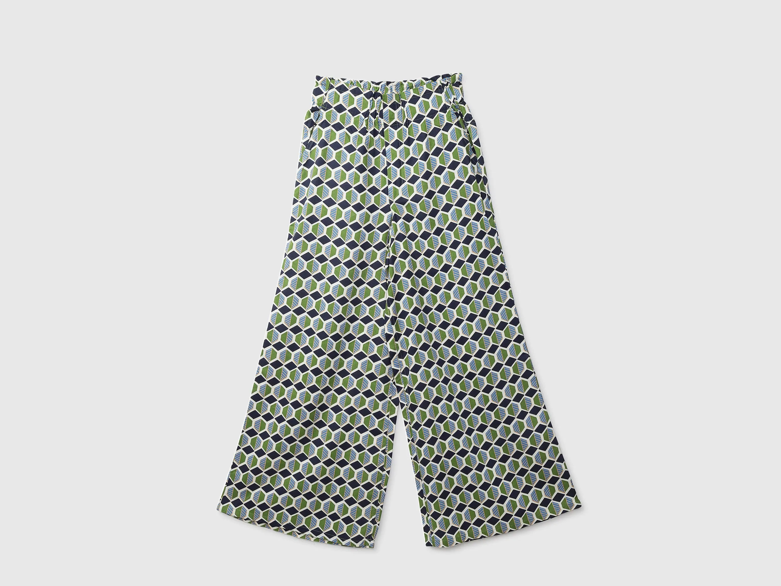 Women Printed Wide Leg Palazzo