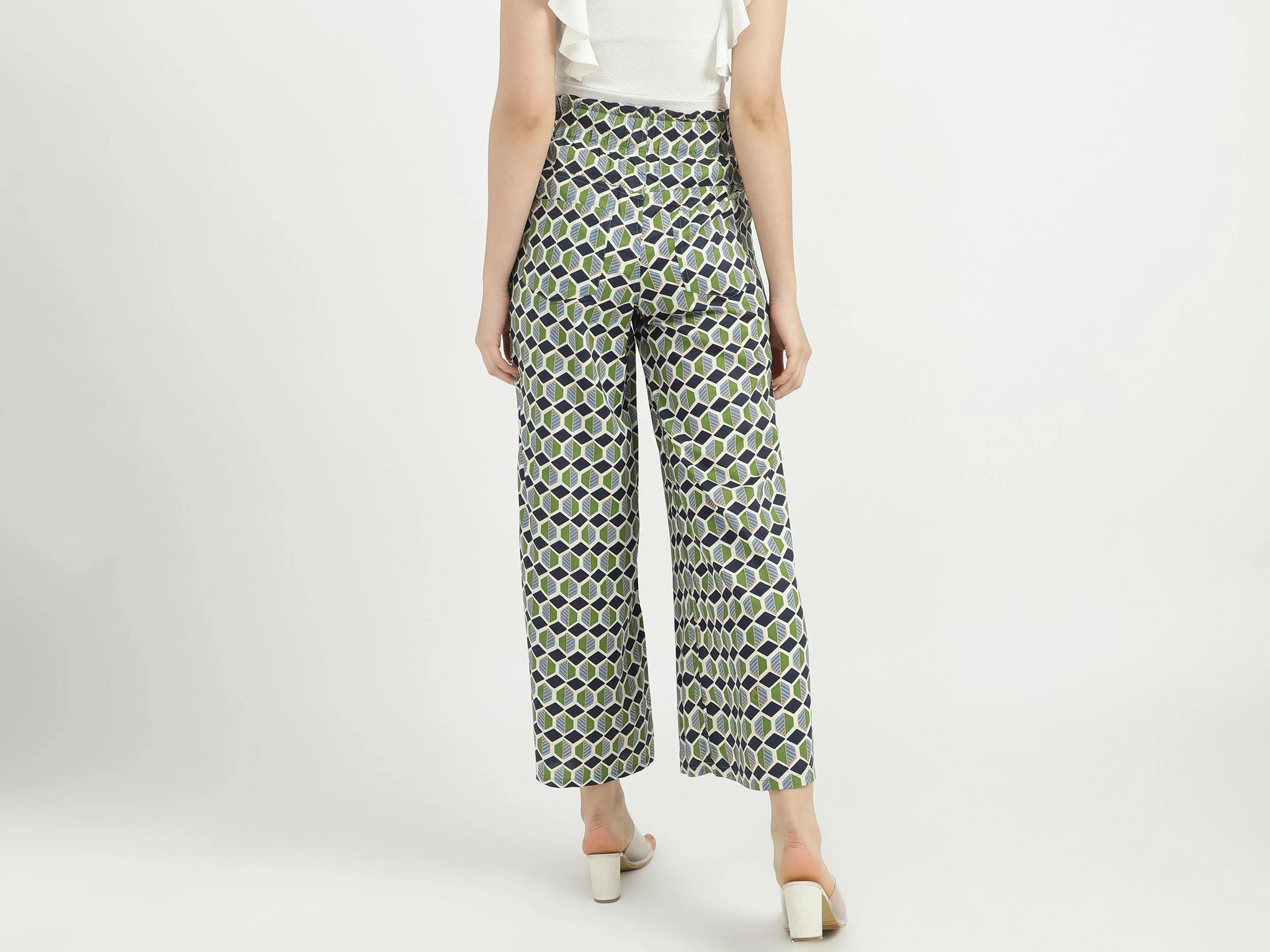 Women Printed Wide Leg Palazzo