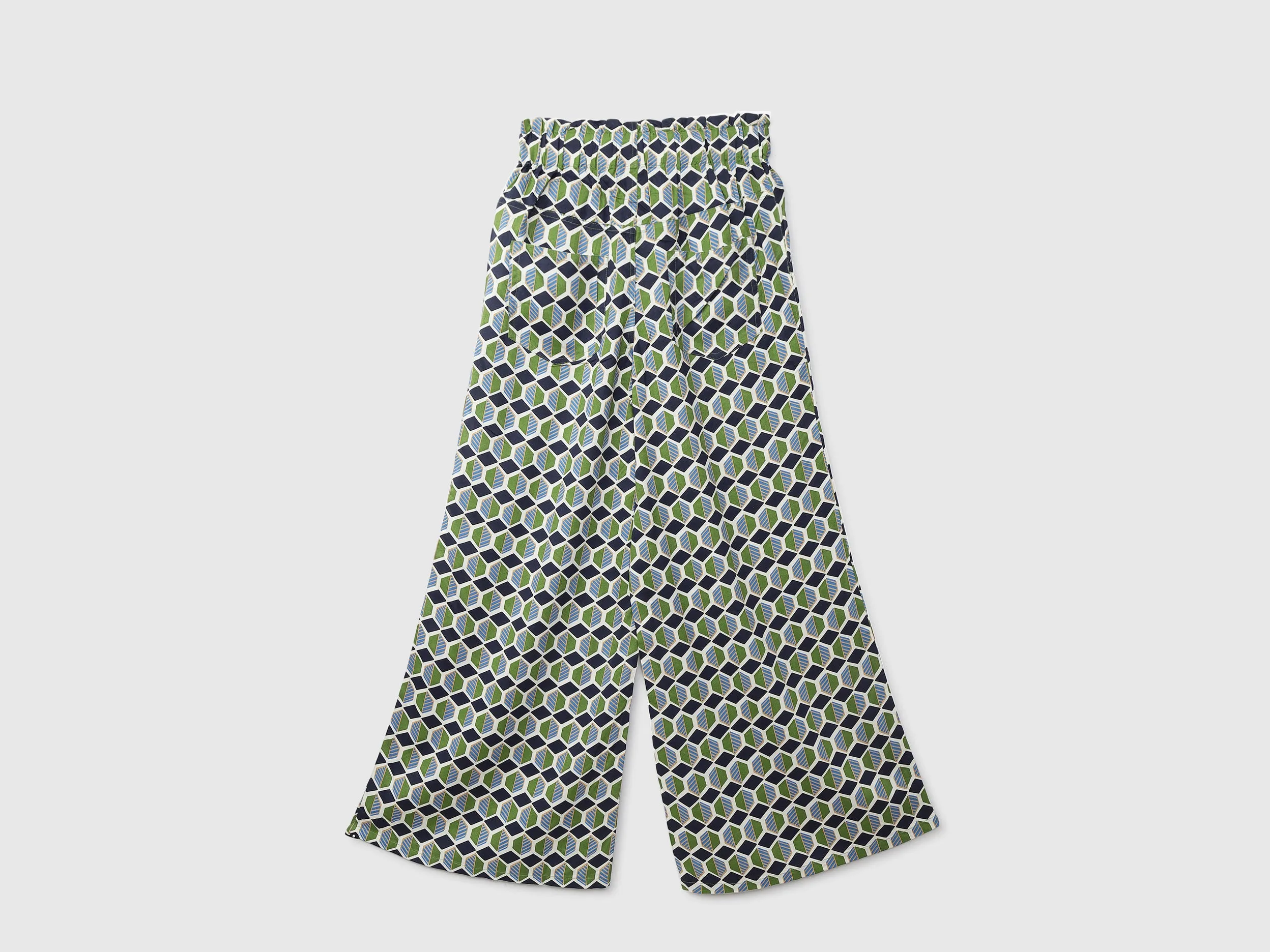 Women Printed Wide Leg Palazzo