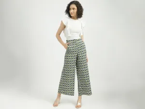 Women Printed Wide Leg Palazzo