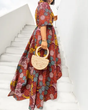 Women's Casual Print Jacket/Dress