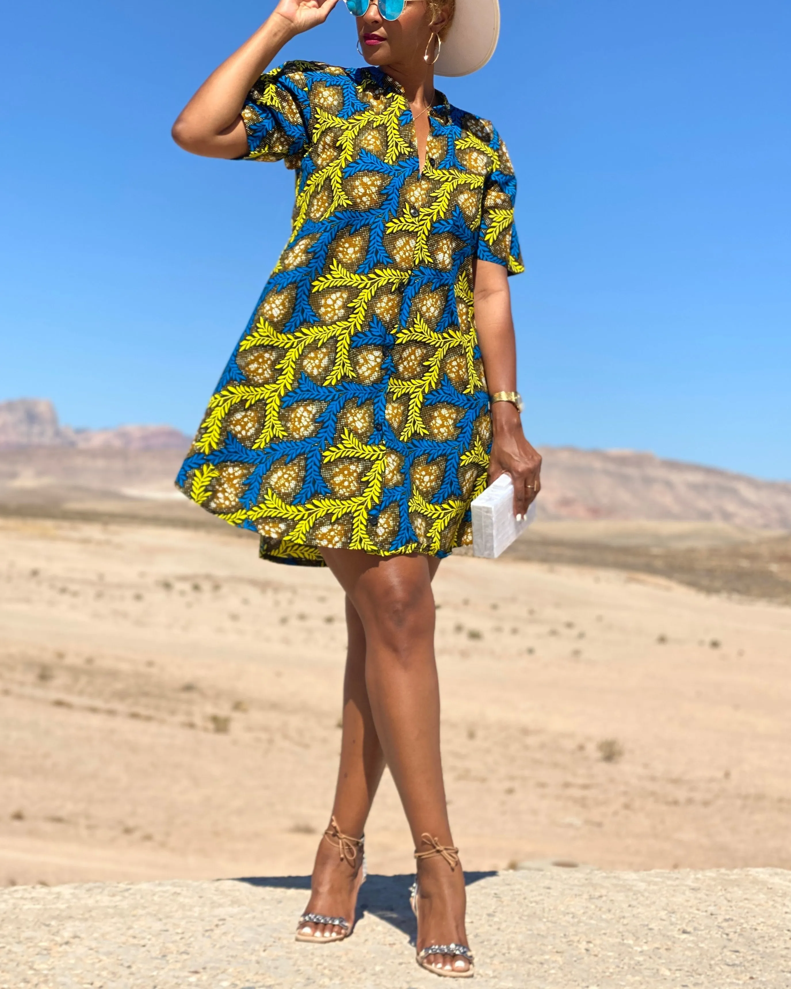 Women's Casual Print Mini Dress