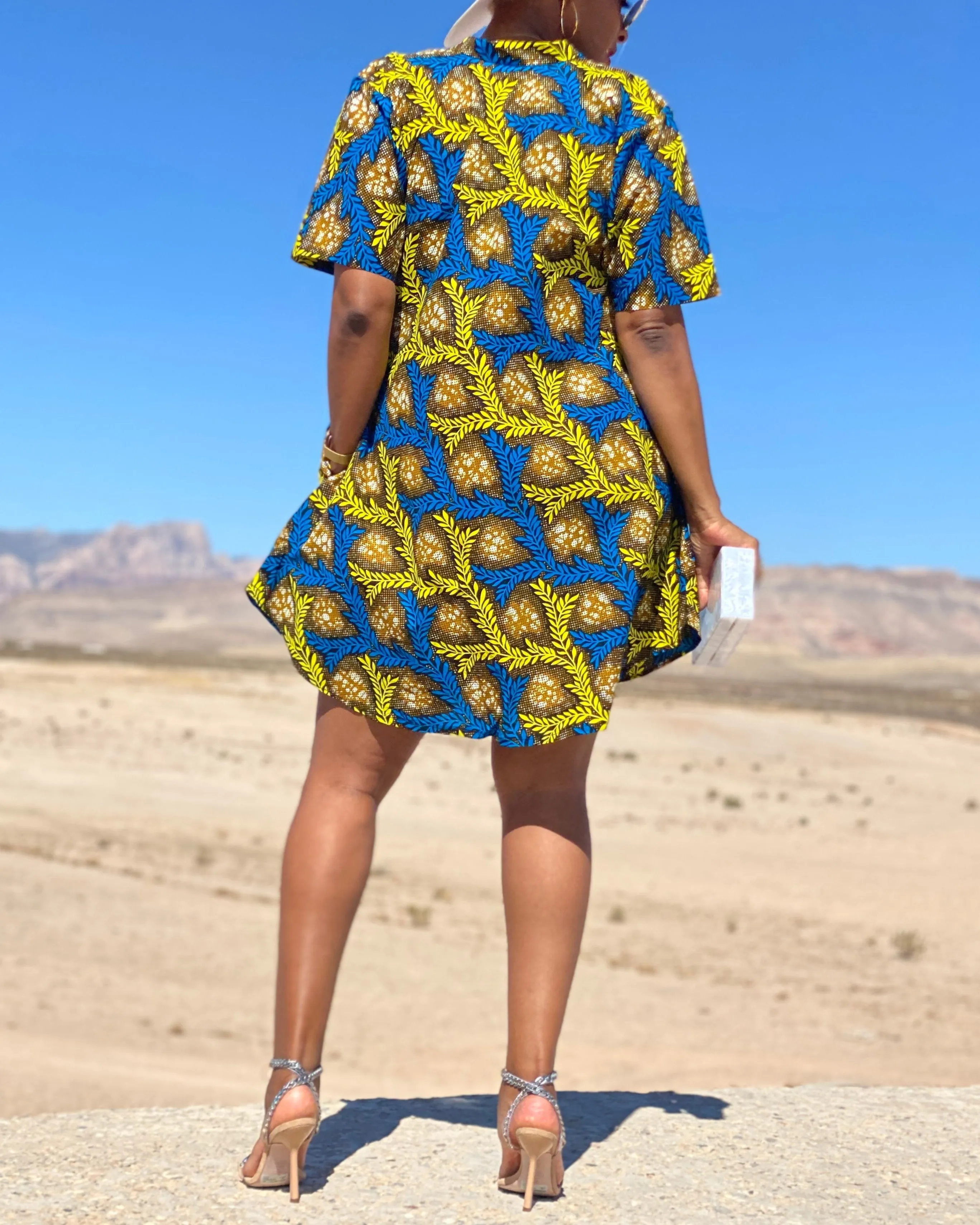 Women's Casual Print Mini Dress