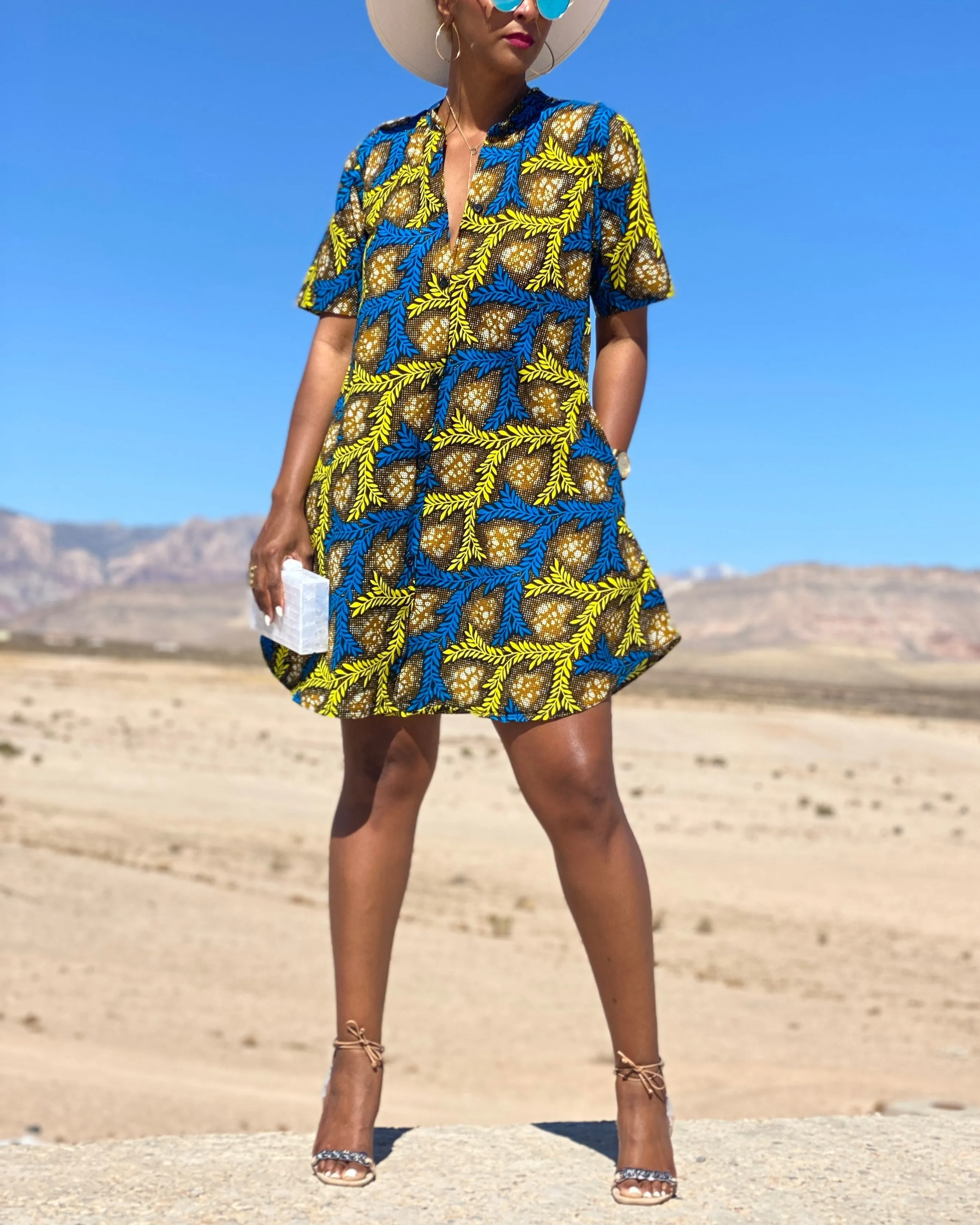 Women's Casual Print Mini Dress