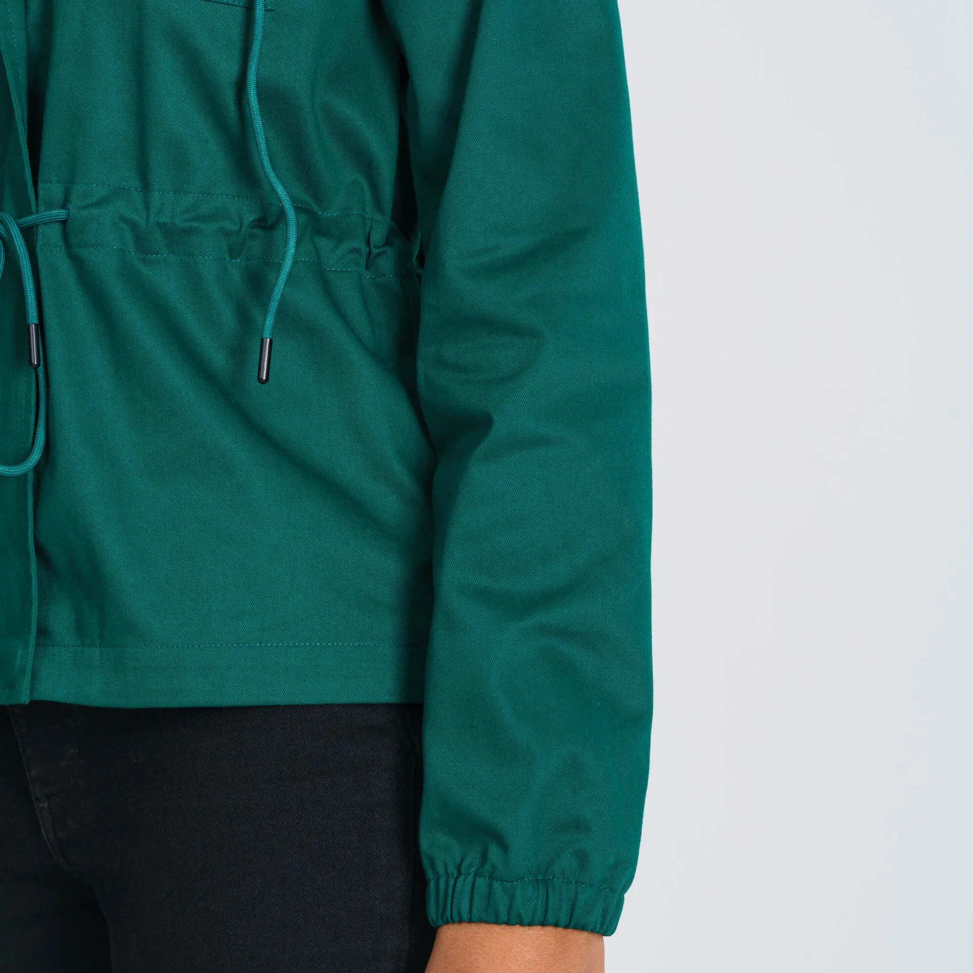 Womens Forest Green Twill Jacket