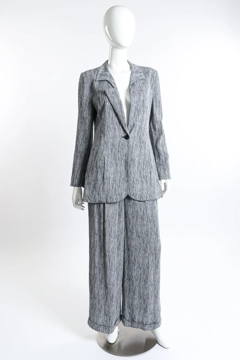 Woodgrain Stripe Jacket & Pant Set