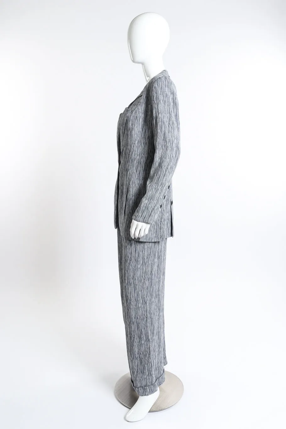 Woodgrain Stripe Jacket & Pant Set