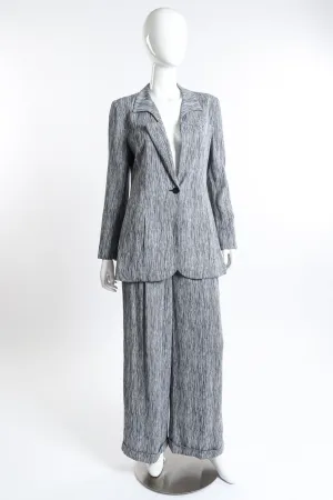 Woodgrain Stripe Jacket & Pant Set