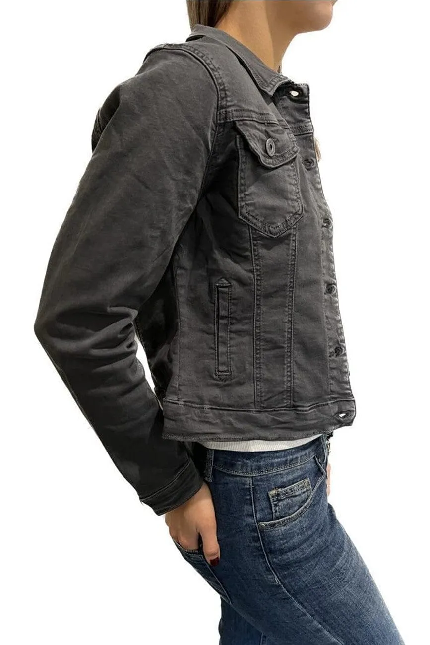 ZABECCA THE LABEL Denim Jacket - Charcoal