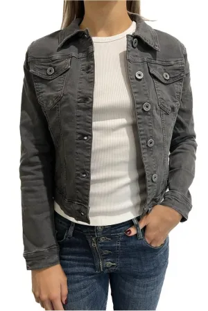 ZABECCA THE LABEL Denim Jacket - Charcoal