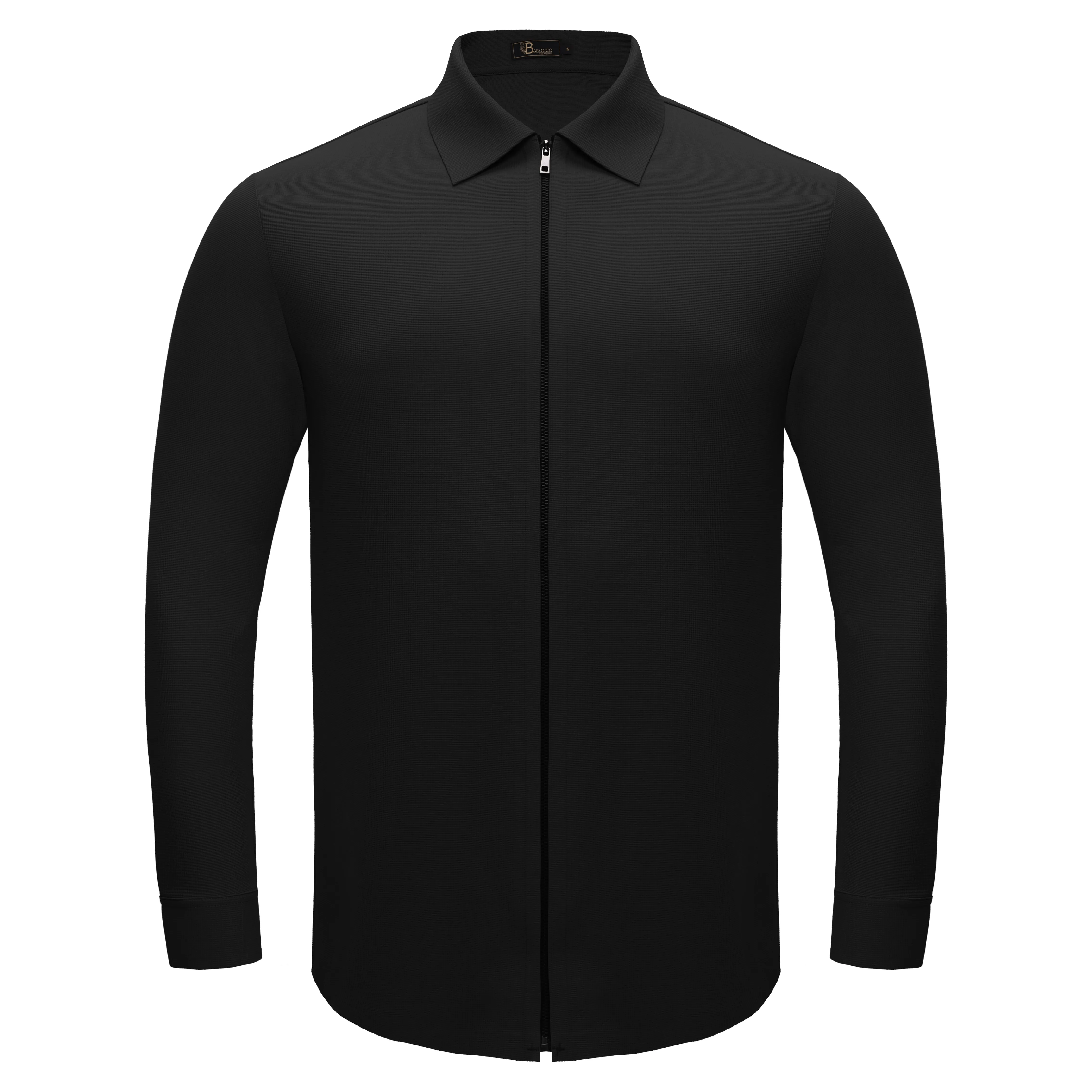 Zenith Zip Shirt BLACK