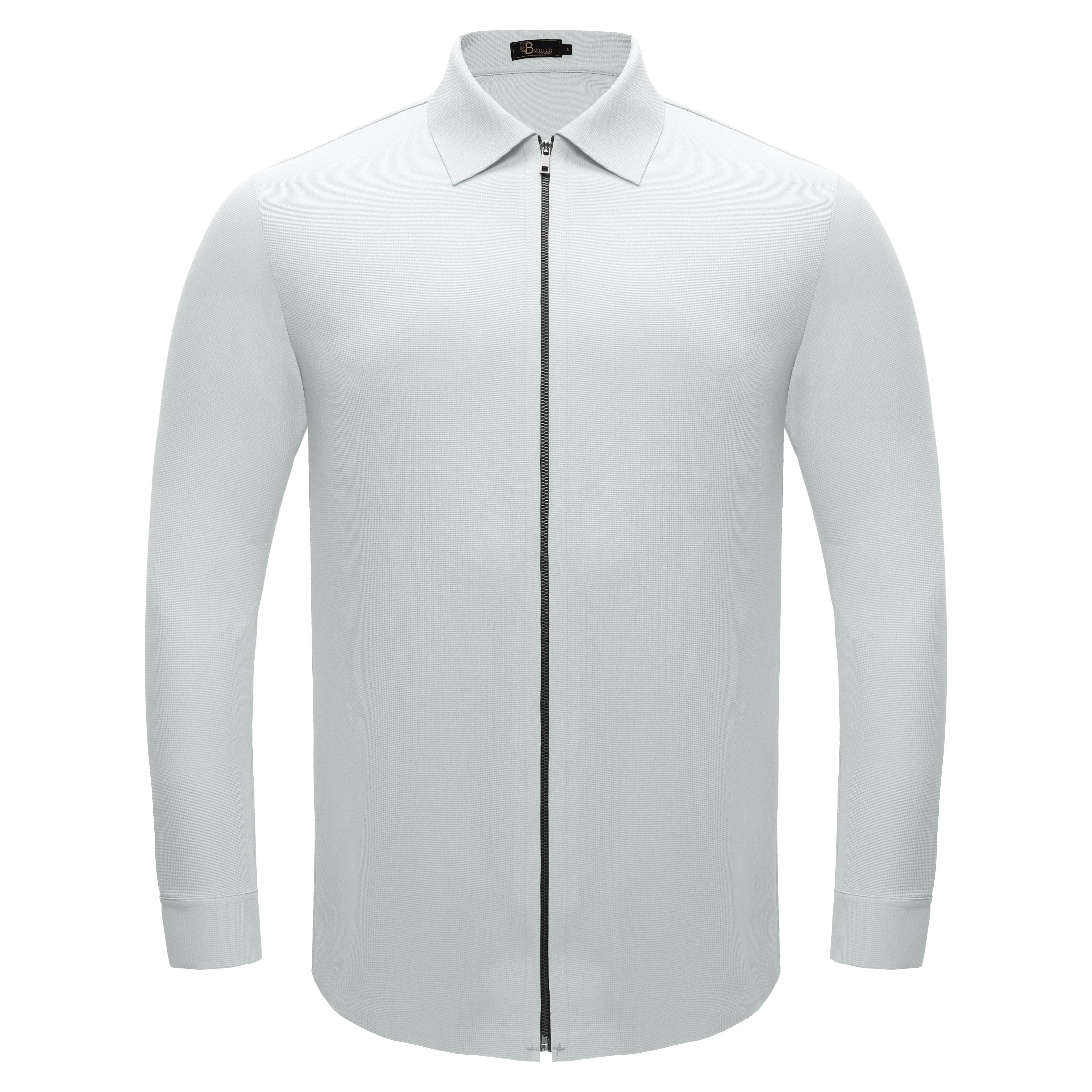 Zenith Zip Shirt WHITE