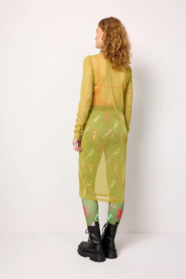Zion Dress - Golden lime