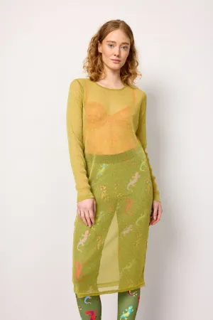Zion Dress - Golden lime