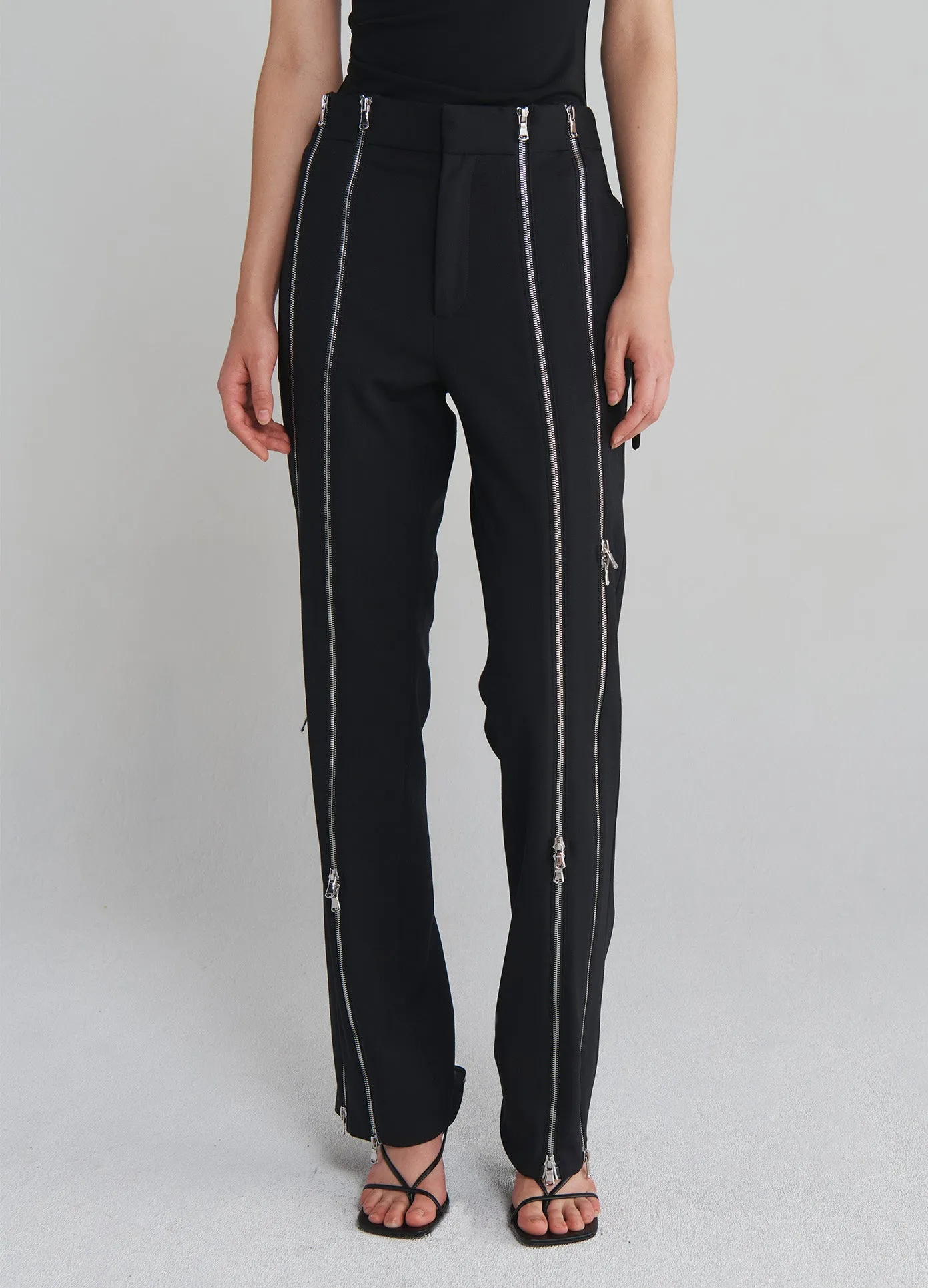 Zip Tailored Trousers