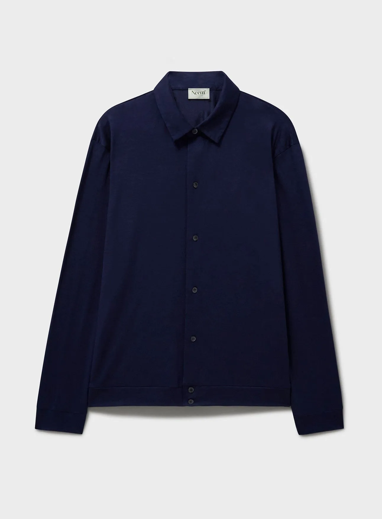 ZQ Merino Wool Steel Blue Jersey Shirt