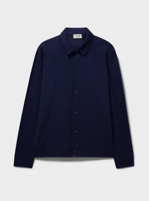ZQ Merino Wool Steel Blue Jersey Shirt